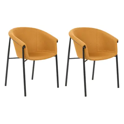 Set of Dining Chairs AMES Orange