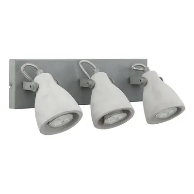 3 Light Spotlight MISTAGO Adjustable Concrete Grey