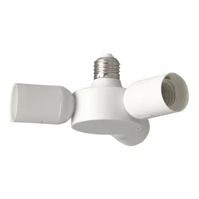 Screw In Adapter Colour White Plastic x Screw Adapters Bulb E27 3x20W