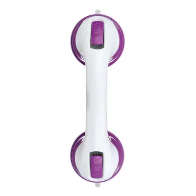 (Purple+White) Grip Suction Cup Safe Helping Handle Bath Tub Bathroom Shower Grab Bar Handrail D