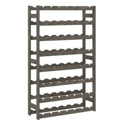 vidaXL Wine Rack for Bottles Wine Shelf Bottle Holder Grey Solid Wood Pine