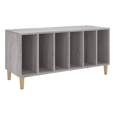 (grey sonoma) vidaXL Record Cabinet Sideboard Vinyl Storage Cabinet Display Engineered Wood