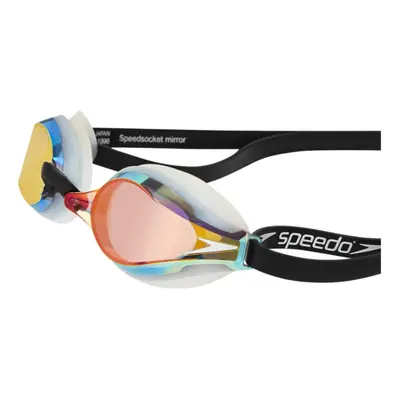 Speedo Unisex Adult Fastskin Speedsocket Mirror Goggles, White/Mirror, One Size