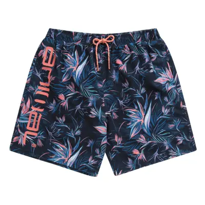 (XS, Pink) Animal Mens Deep Dive Leaf Print Boardshorts