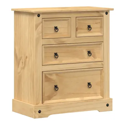 vidaXL Chest of Drawers Hall Storage Drawer Cabinet Sideboard Solid Wood Pine