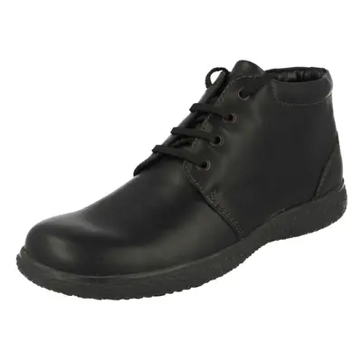 (UK 7, Black) Mens Padders Warmlined Lace Up Ankle Boots Mel - F Fit