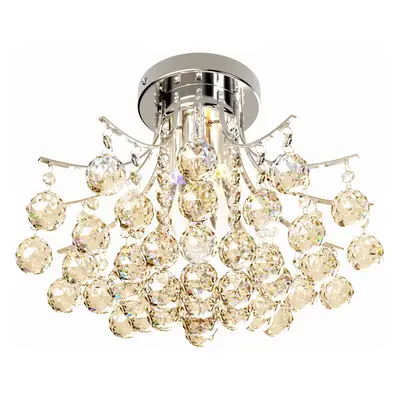 HOMCOM Modern K9 Crystal Ceiling Lighting Chandelier Light Lamp