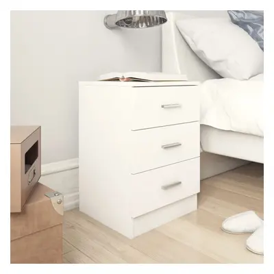 Bedside Cabinets pcs White 38x35x56 cm Chipboard