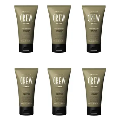 American Crew Precision Shave Gel 150ml x6