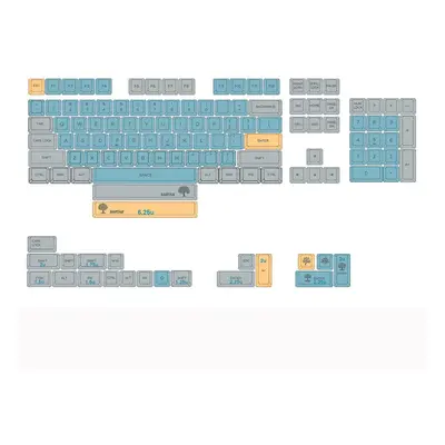 126 Keys Banyan Tree Keycap Set XDA Profile Sublimation Custom Keycaps for Mechanical Keyboards