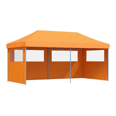 vidaXL Foldable Party Tent Pop-Up with Sidewalls Garden Gazebo Canopy Orange