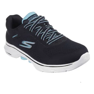 (7 UK, Black/Turquoise) Skechers Womens/Ladies GO WALK - Cosmic Waves Trainers