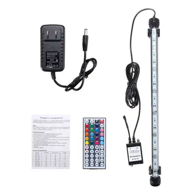 (US Plug) 38CM 5.9W RGB LED Aquarium Fish Tank Light SMD5050 Color Changing Bar Submersible Lamp