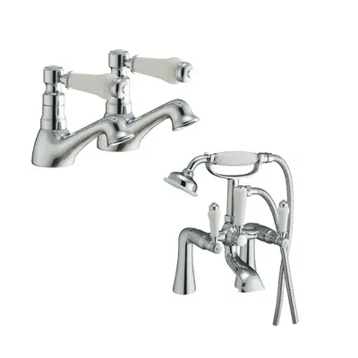 Trafford Basin Taps & Bath Shower Mixer Taps Chrome