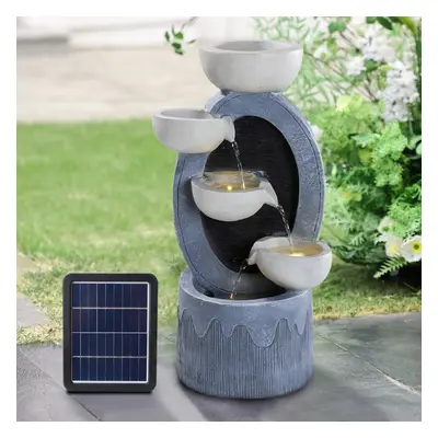 Outdoor Solar-Powered Water Fountain Decor