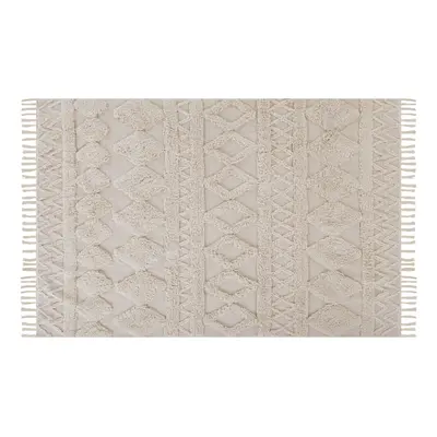 Cotton Area Rug x cm Beige DIDIM