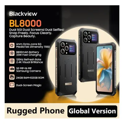 Blackview BL8000 5G Rugged Smartphone 12+512GB Dual SIM Dual Screen Google Pay