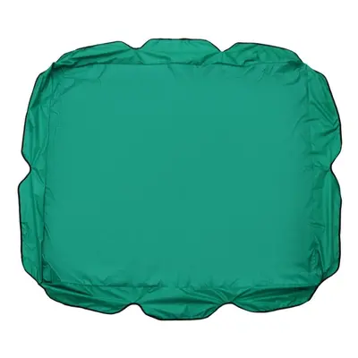 (Dark Green) Three-seat Swing Ceiling Canopy Dust-proof Shade Waterproof for Outdoor Courtyard