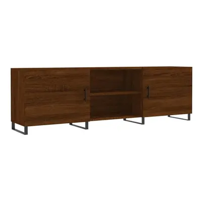 (brown oak) vidaXL TV Cabinet TV Console Sideboard Media Console White Engineered Wood