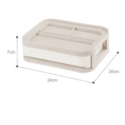 (#02) Plastic Cosmetic Drawer Makeup Organizer Jewelry Container