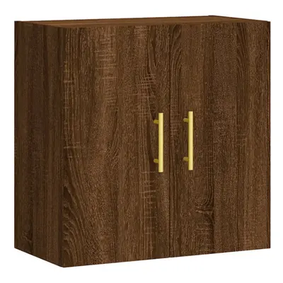 (brown oak) vidaXL Wall Cabinet Hanging Storage Cabinet Display Cabinet Engineered Wood