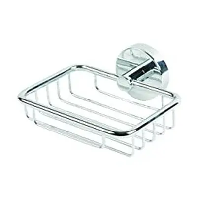 Flexi-Fix Pendle Soap Basket, Chrome, Zinc Alloy, Silver, One Size