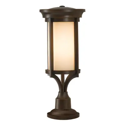 Outdoor IP44 Bulb Wall Ground Pedestal Heritage Bronze LED E27 60W