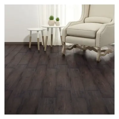 vidaXL Self-adhesive PVC Flooring Planks 5.21 m? mm Dark Brown Floor Tile