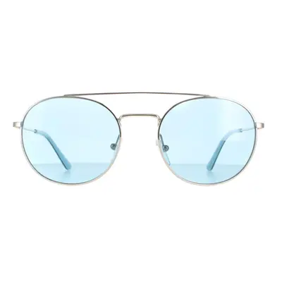 Calvin Klein Sunglasses CK18116S Nickel Solid Light Blue