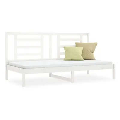 (White, x cm (W x L)) vidaXL Solid Wood Pine Day Bed Daybed Couch Multi Colours 80x200 cm/90x200