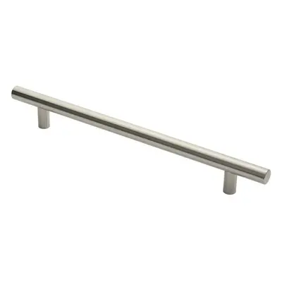 Straight T Bar Pull Handle x 30mm 450mm Fixing Centres Satin Steel