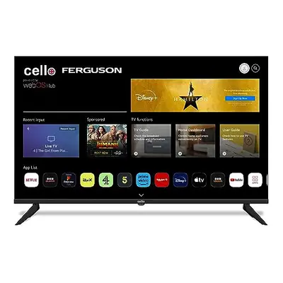 Cello CS43WS01H 43? inch Smart WebOS Full HD TV with Freeview Play FreeSat, Bluetooth. Disney+, 