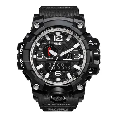 (Silver) Waterproof Sport Dual Display Watch