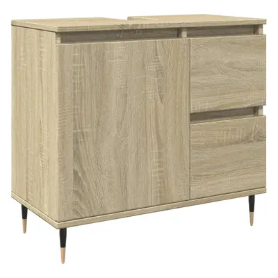 vidaXL Bathroom Sink Cabinet Storage Vanity Unit Sonoma Oak Engineered Wood