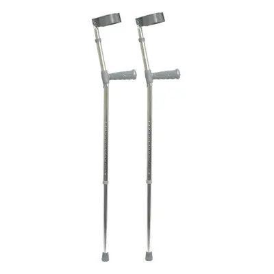 Small PVC Wedge Handle Lightweight Aluminium Elbow Crutch - 14+3 Height Settings