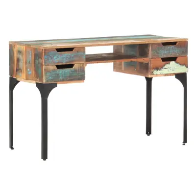 vidaXL Desk Solid Reclaimed Wood Writing Desk Computer Work Console Table