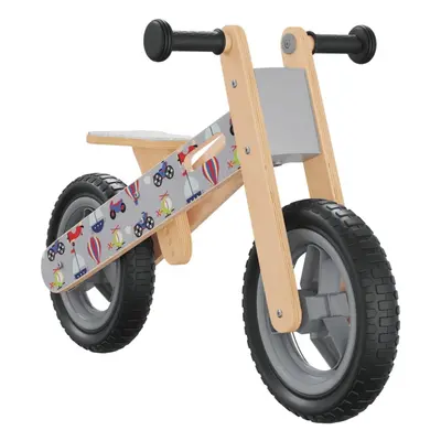 (grey) vidaXL Balance Bike for Children Toddler Bike Kids Trike Tricycle Grey Printed