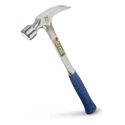 Estwing E3/24S Straight Claw Framing Hammer - Vinyl Grip,Silver,680g (24oz)