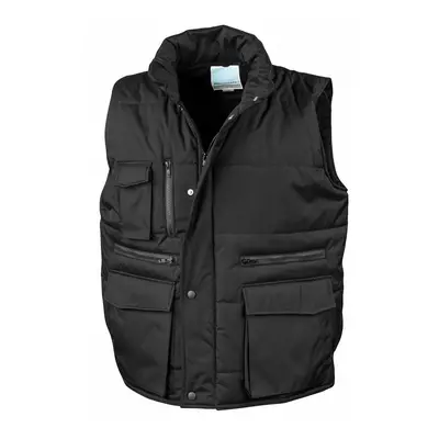 (3XL, Black) WORK-GUARD by Result Mens Lance Body Warmer