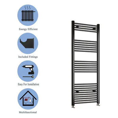 (black, 1600*450mm) Stylish Straight Towel Rail HeatingTowel Radiator