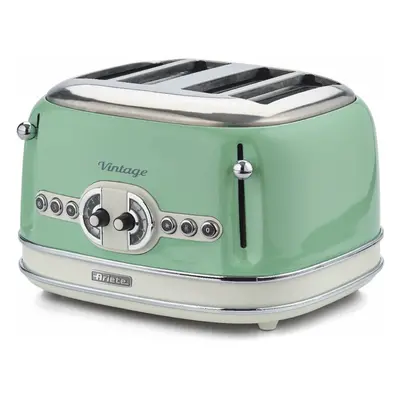 Ariete 0156/04 Retro Style Slice Toaster with Slice Control, Green