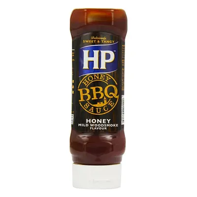 Heinz HP Honey BBQ Sauce Mild Woodsmoke Flavour, g (Pack of 8)