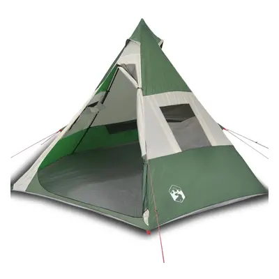 vidaXL Camping Tent Tipi 7-Person Lightweight Tent Dome Tent Green Waterproof