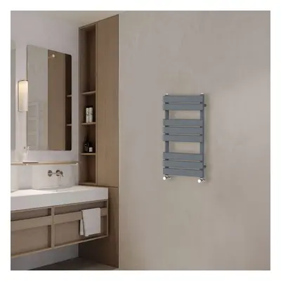 (800x450mm) NRG Flat Panel Heated Towel Rail Bathroom Rad Radiator Anthracite