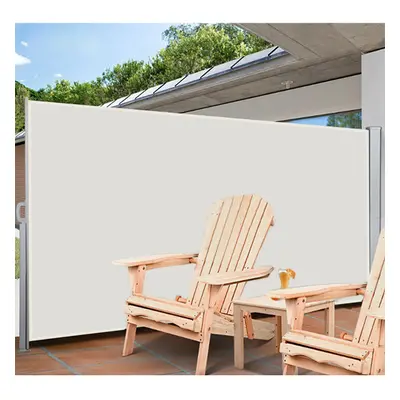 Retractable Side Awning Garden Patio Privacy Screen-160 x cm Beige