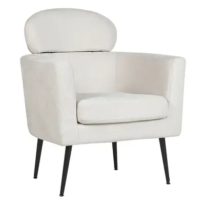 Fabric Armchair White SOBY