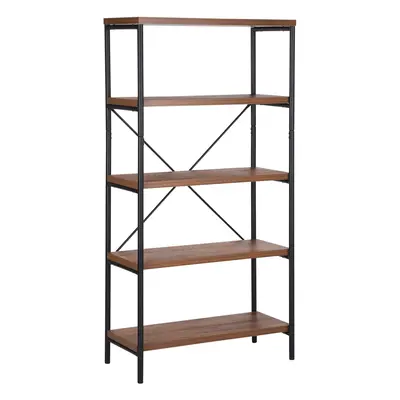 4 Tier Bookcase BRISBANE Dark Wood