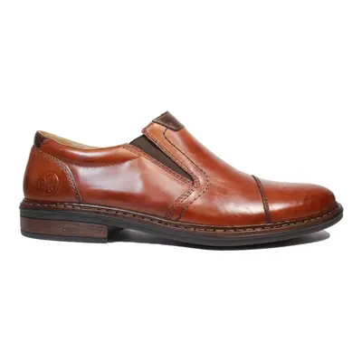 (9.5 (Adults')) | Dustin | Brown Leather | Mens Slip On Shoes