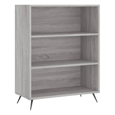 (grey sonoma) vidaXL Bookcase Display Cabinet Sideboard Bookshelf Brown Oak Engineered Wood