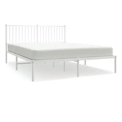 (207 x x 90.5 cm, with headboard) vidaXL Metal Bed Frame Bedroom Bedstead Bed Base Mattress Foun